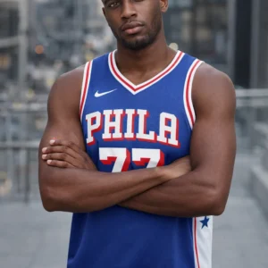 V. J. Edgecombe Philadelphia 76ers Unisex 2025 NBA Draft First Round Pick Swingman Jersey - Icon Edition - Royal
