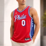 Tyrese Maxey Philadelphia 76ers Brand Unisex Swingman Jersey - Statement Edition - Red