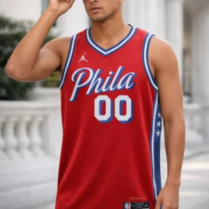 Philadelphia 76ers Brand Unisex 2022/23 Swingman Custom Jersey - Statement Edition - Red