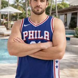Joel Embiid Philadelphia 76ers Authentic Jersey - Icon Edition - Royal