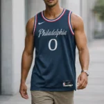 Tyrese Maxey Philadelphia 76ers Unisex 2025/26 Swingman Jersey - Navy - City Edition