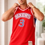 Allen Iverson Philadelphia 76ers Mitchell & Ness 1996/97 Big & Tall Hardwood Classics Swingman Jersey - Red