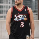 Allen Iverson Philadelphia 76ers Mitchell & Ness 1997/98 Hardwood Classics Authentic Jersey - Black