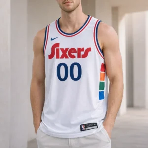 Philadelphia 76ers Unisex 2024/25 Custom Swingman Jersey - City Edition - White