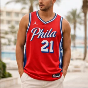 Joel Embiid Philadelphia 76ers Brand Unisex Swingman Jersey - Statement Edition - Red