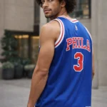 Allen Iverson Philadelphia 76ers Mitchell & Ness 1996/97 Big & Tall Hardwood Classics Swingman Jersey - Royal