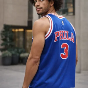 Allen Iverson Philadelphia 76ers Mitchell & Ness 1996/97 Big & Tall Hardwood Classics Swingman Jersey - Royal