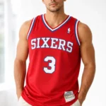Allen Iverson Philadelphia 76ers Mitchell & Ness 2002/03 Hardwood Classics Swingman Jersey - Red