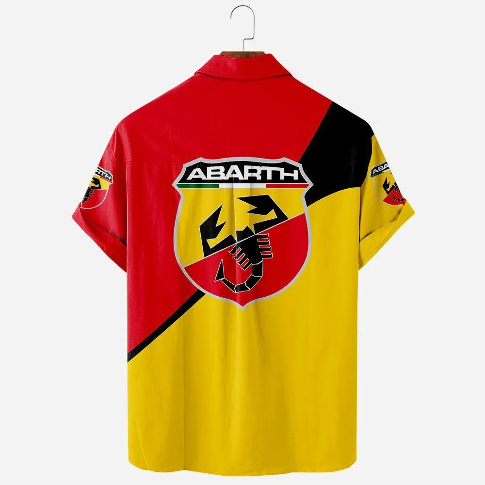 Abarth Hawaiian Shirt, Road-Trip Ready Button Shirt CAR581022526300