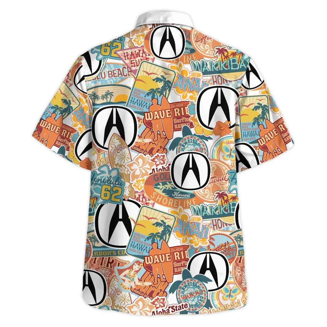 Acura Hawaiian Shirt Exclusive Logo, Summer Garage Button Shirt HVN1539AC