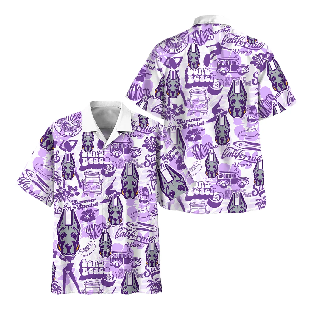 Albany Great Danes Hawaiian Shirt Logo Print, Sport Passion Button Shirt HVN1467AG