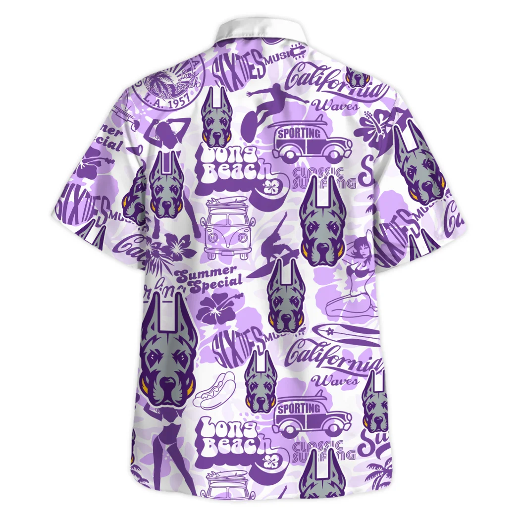 Albany Great Danes Hawaiian Shirt Logo Print, Sport Passion Button Shirt HVN1467AG