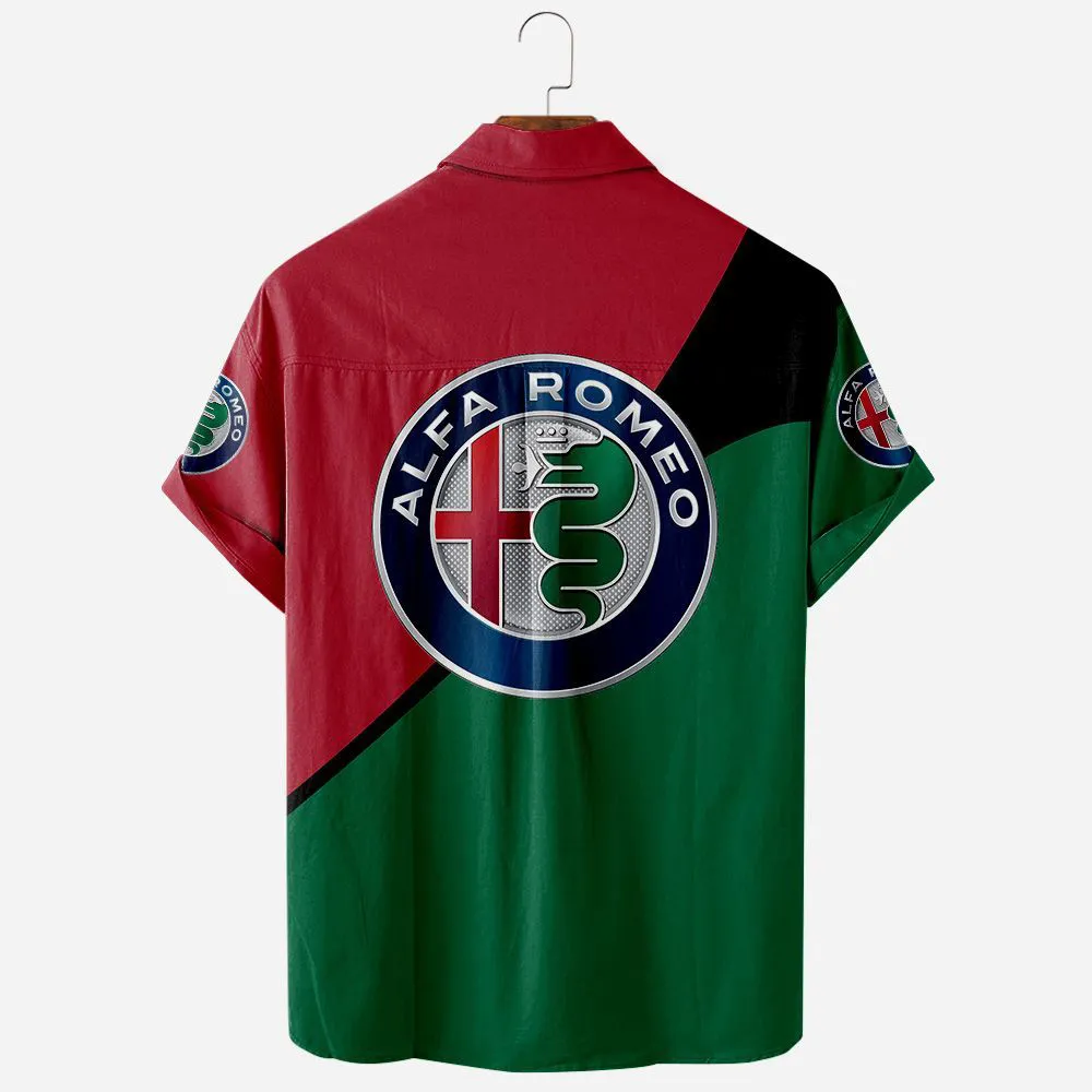 Alfa Romeo Hawaiian Shirt, Custom Ride Button Shirt CAR581022526302