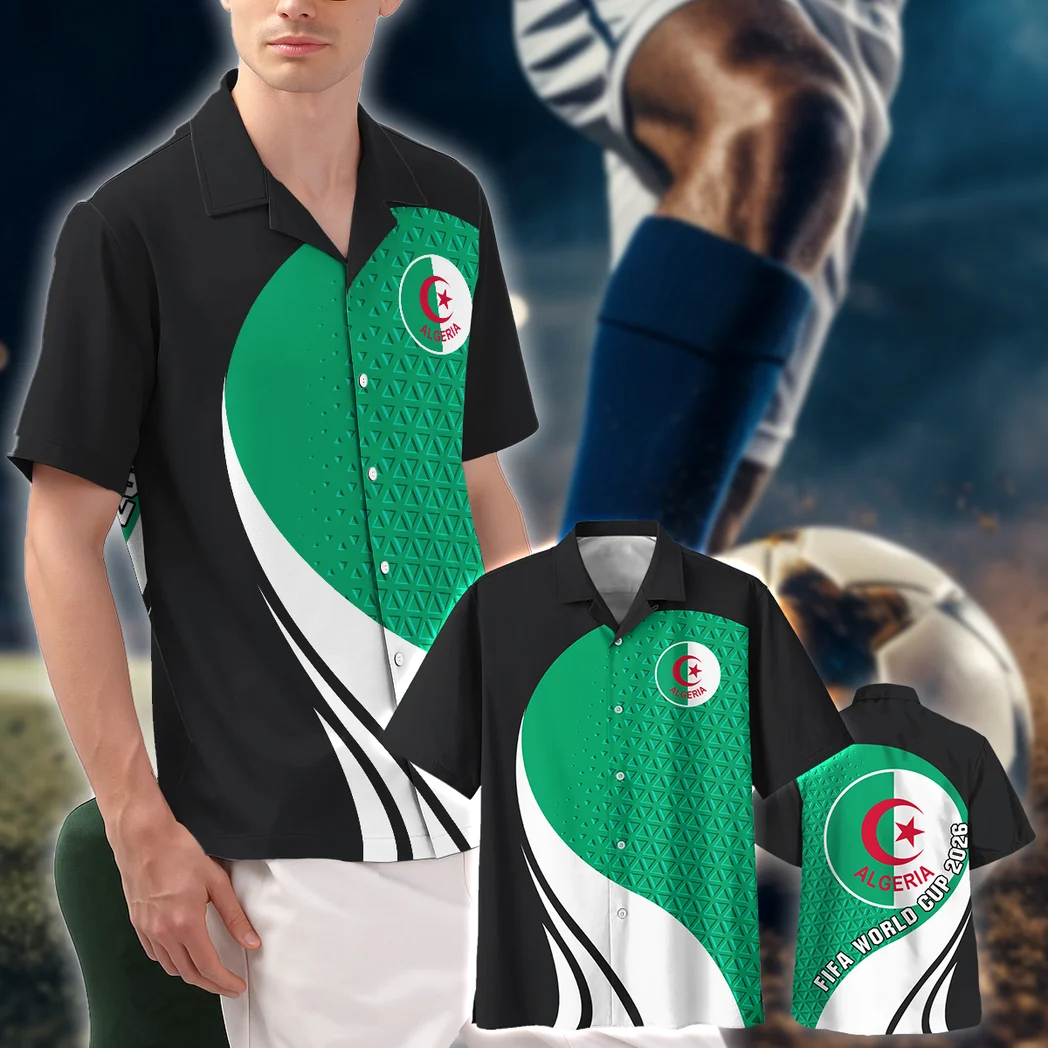 Algeria Hawaiian Shirt FIFA World Cup 26 Limited Edition, Game Day Button Shirt HVN1583AL