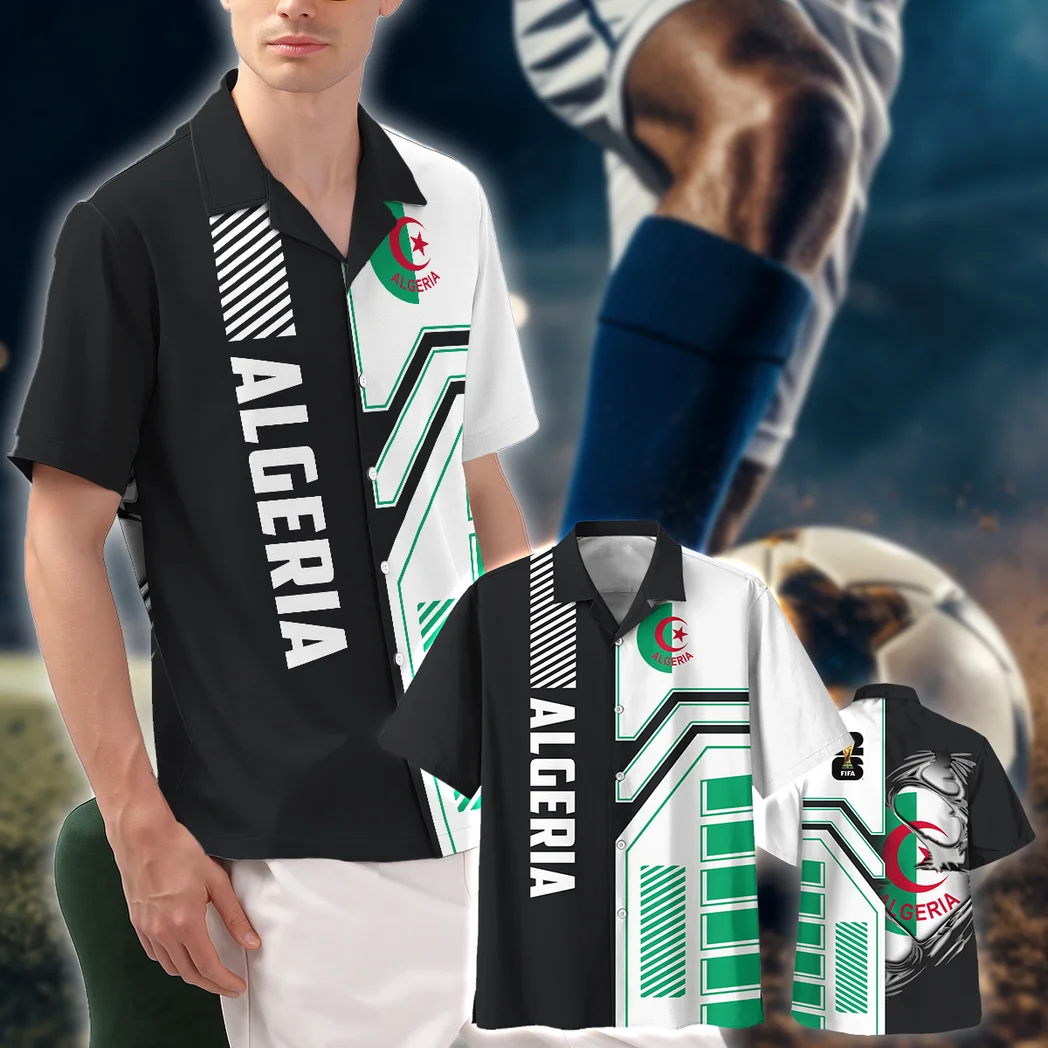 Algeria Hawaiian Shirt FIFA World Cup 26 Limited Edition, Summer Spirit Button Shirt HVN1590AL