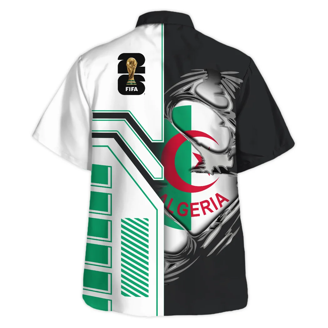 Algeria Hawaiian Shirt FIFA World Cup 26 Limited Edition, Summer Spirit Button Shirt HVN1590AL