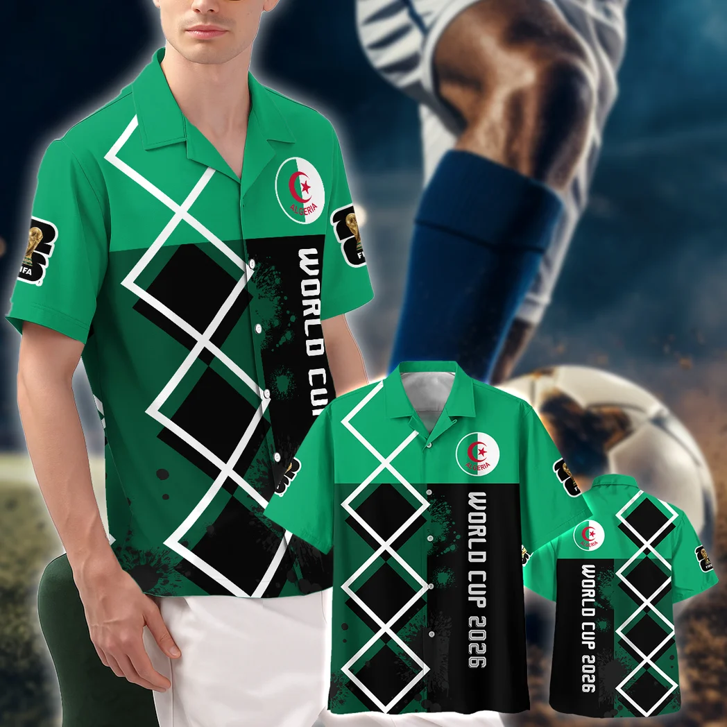 Algeria Hawaiian Shirt FIFA World Cup 26 Limited Edition, Tropical Match Day Shirt HVN1589AL