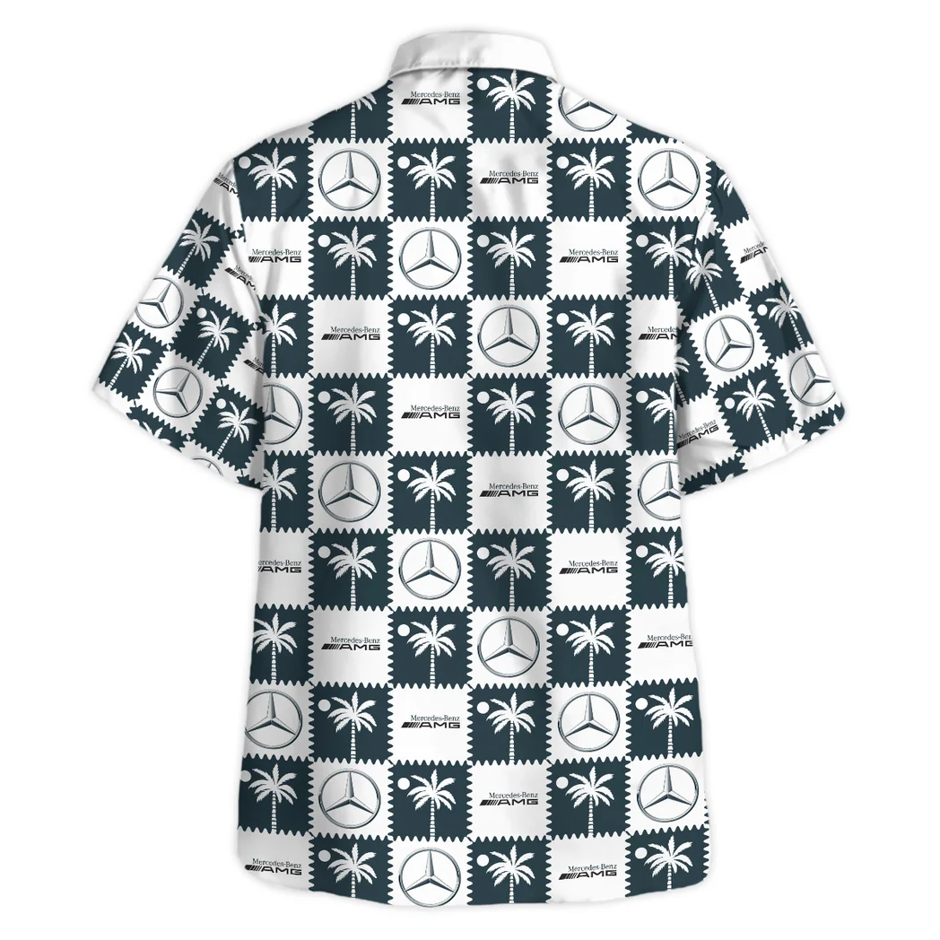 AMG Hawaiian Shirt Logo Exclusive, Open Road Button Shirt HVN1540AMG