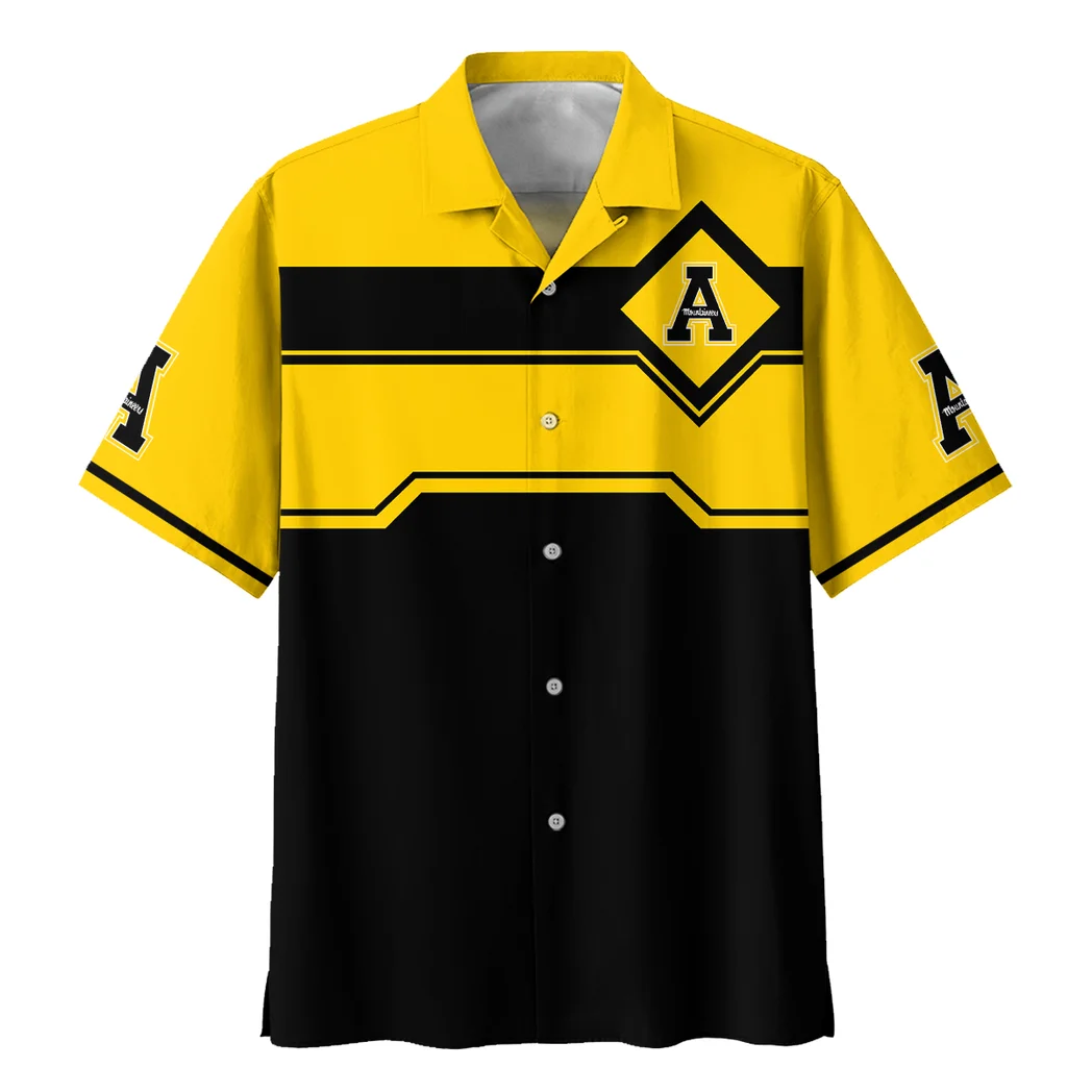 Appalachian State Mountaineers Hawaiian Shirt Logo Print, Everyday Spirit Button Shirt HVN1469AS