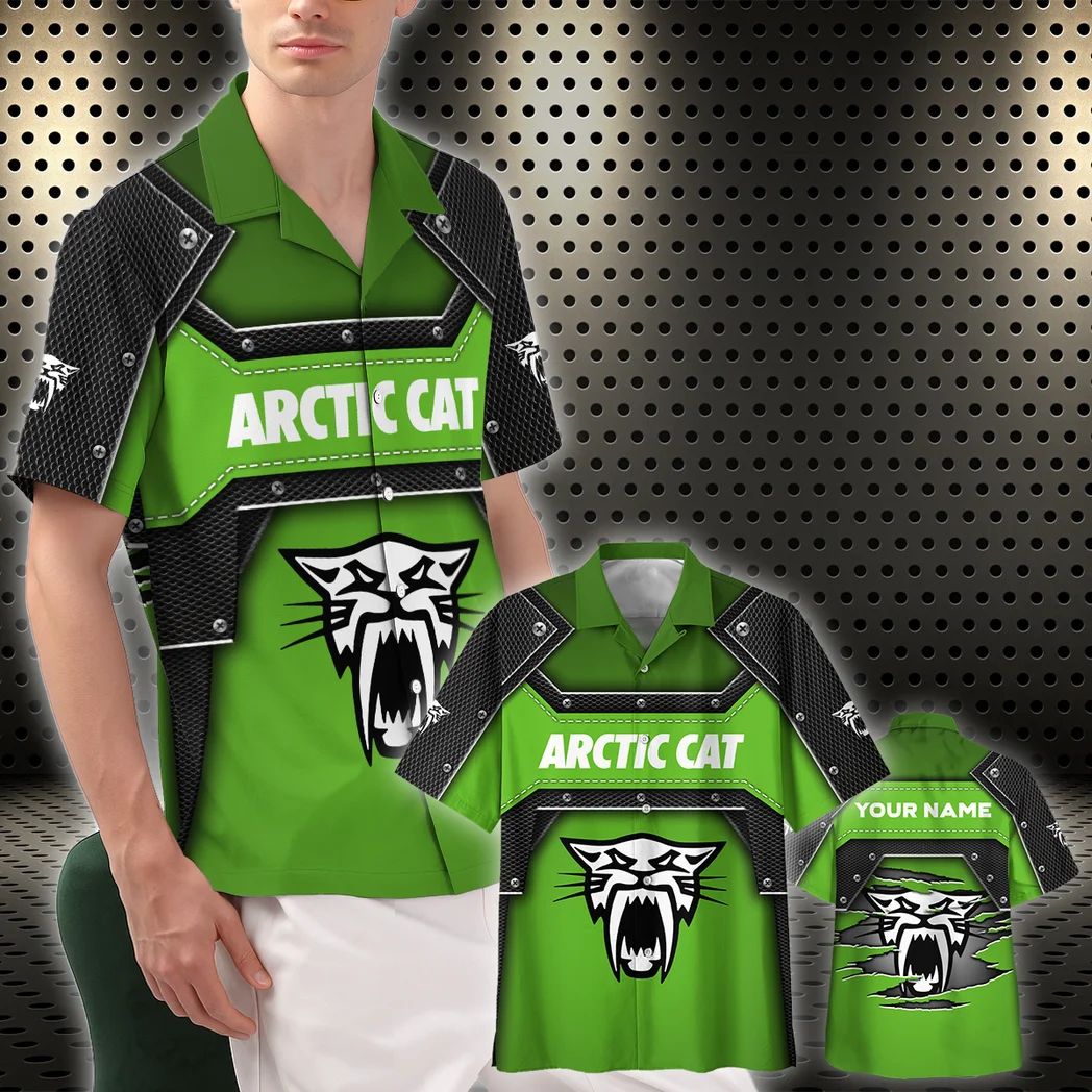Arctic cat Hawaiian Shirt, Road-Trip Ready Button Shirt HVN1401AR