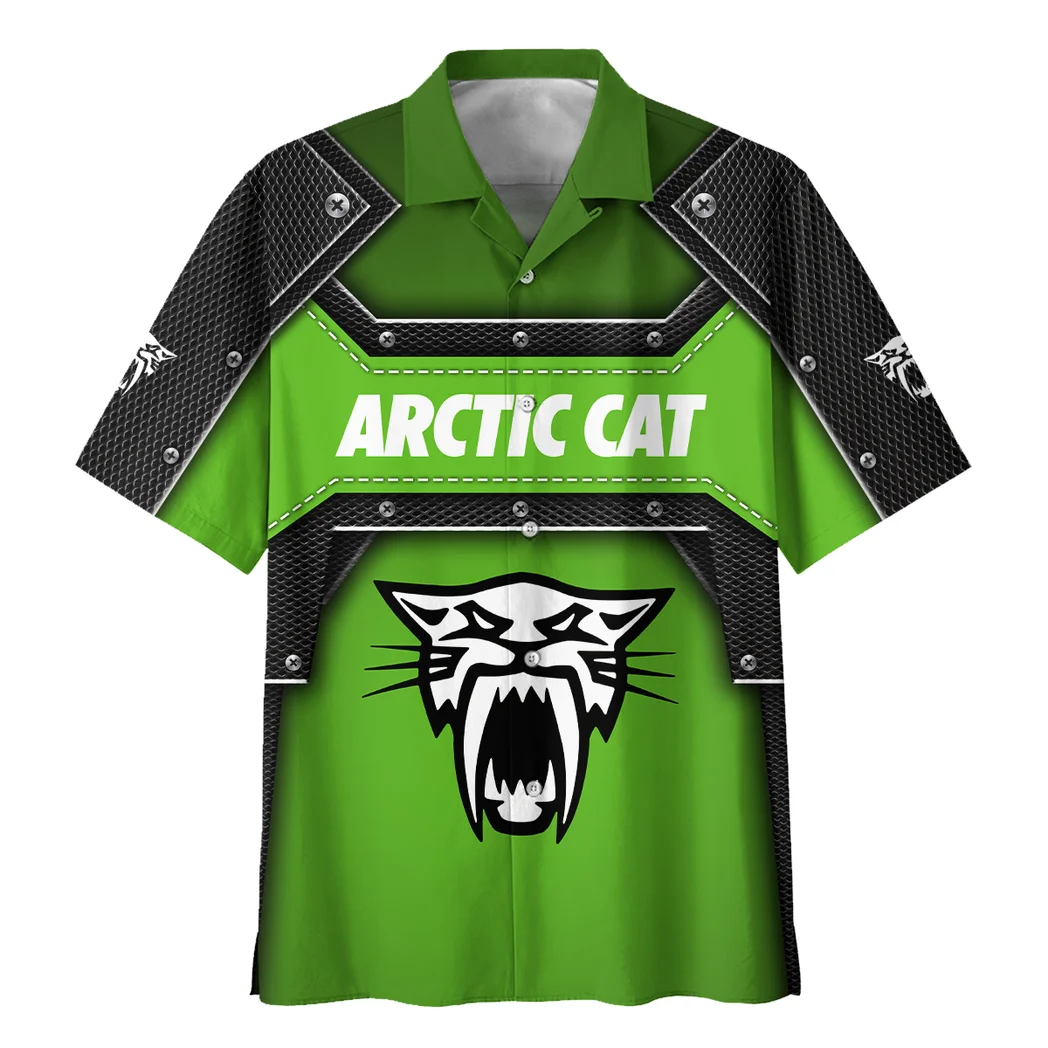 Arctic cat Hawaiian Shirt, Road-Trip Ready Button Shirt HVN1401AR