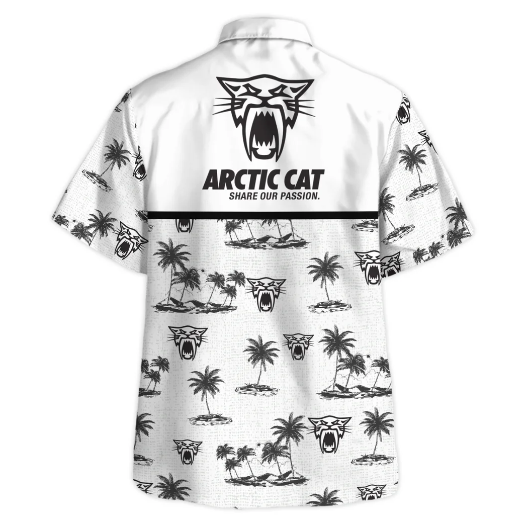 Arctic cat Hawaiian Shirt Tropical Style, Road-Trip Ready Button Shirt HVN1536AR