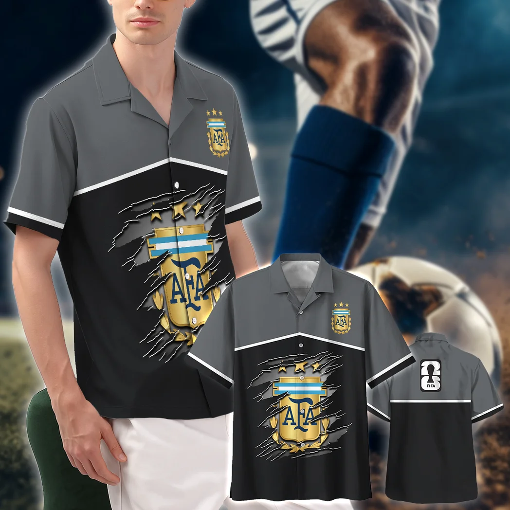 Argentina FIFA World Cup 2026 Hawaiian Shirt, Fan Pride Button Shirt HVN1563AR