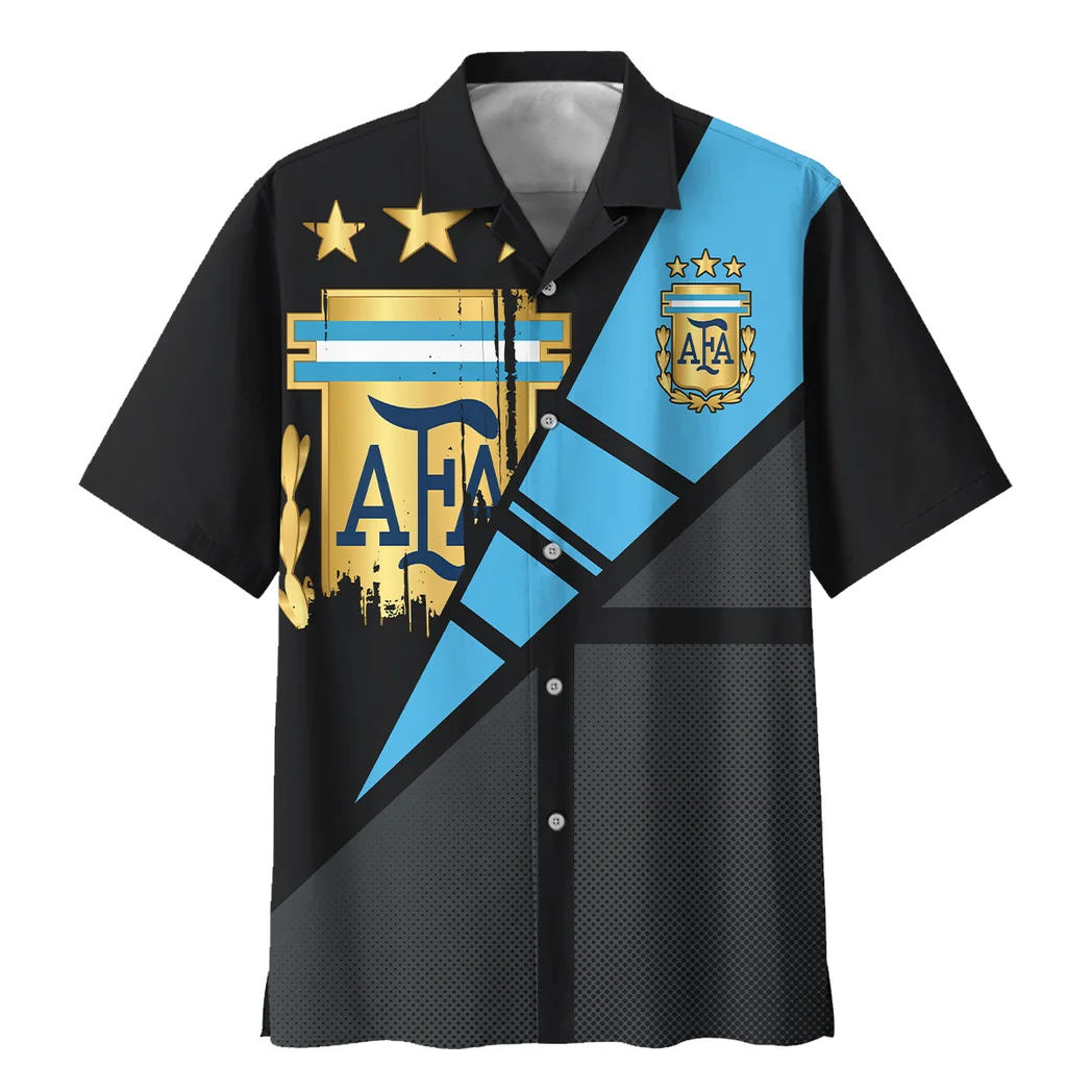 Argentina FIFA World Cup 2026 Hawaiian Shirt, Tropical Supporter Button Shirt HVN1562AR