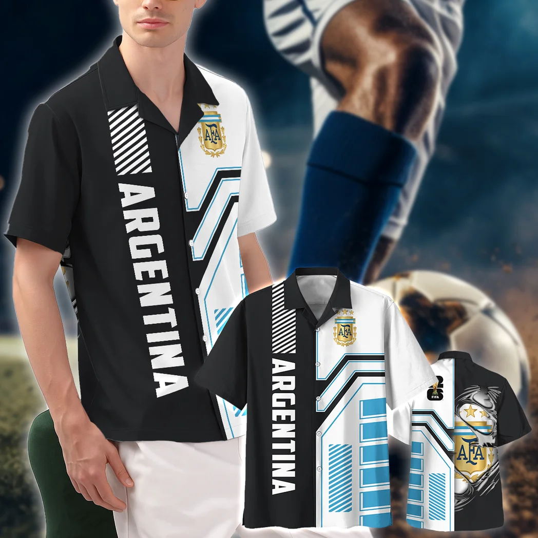 Argentina Hawaiian Shirt FIFA World Cup 26 Limited Edition, Bold Spirit Button Shirt HVN1590AR