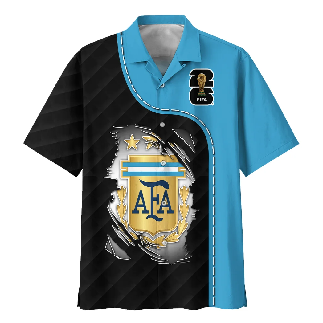 Argentina Hawaiian Shirt FIFA World Cup 26 Limited Edition, Fan Lifestyle Button Shirt HVN1584AR