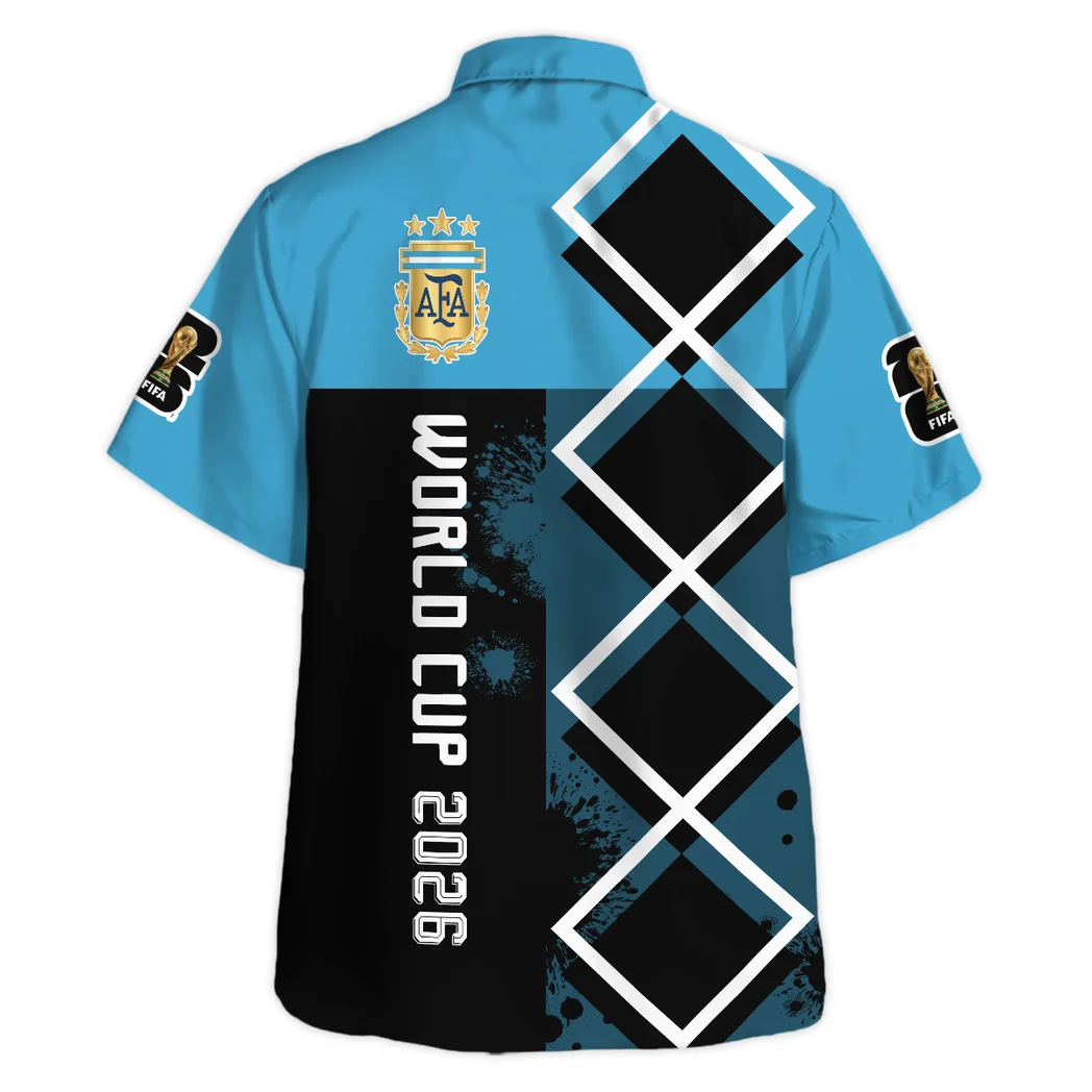 Argentina Hawaiian Shirt FIFA World Cup 26 Limited Edition, Tropical Supporter Button Shirt HVN1589AR