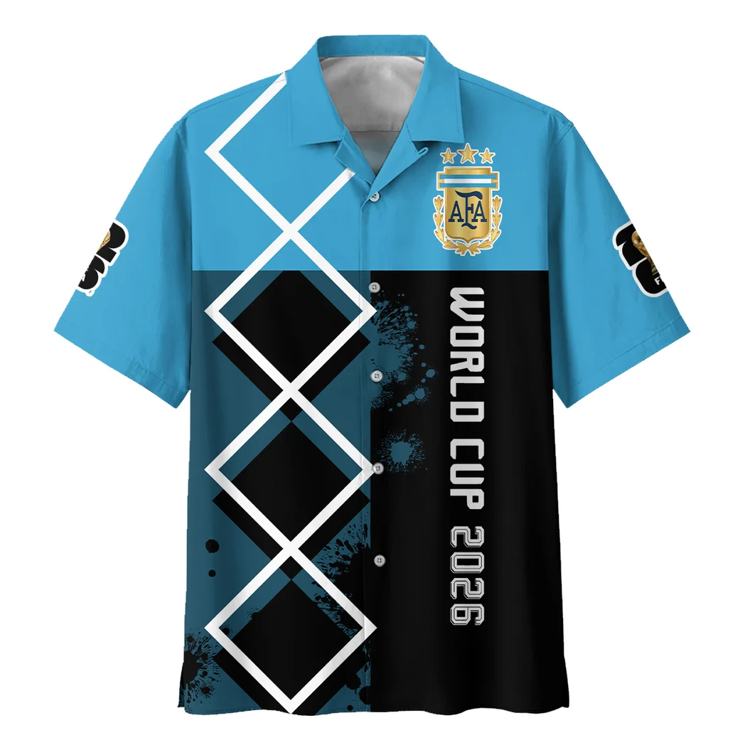 Argentina Hawaiian Shirt FIFA World Cup 26 Limited Edition, Tropical Supporter Button Shirt HVN1589AR