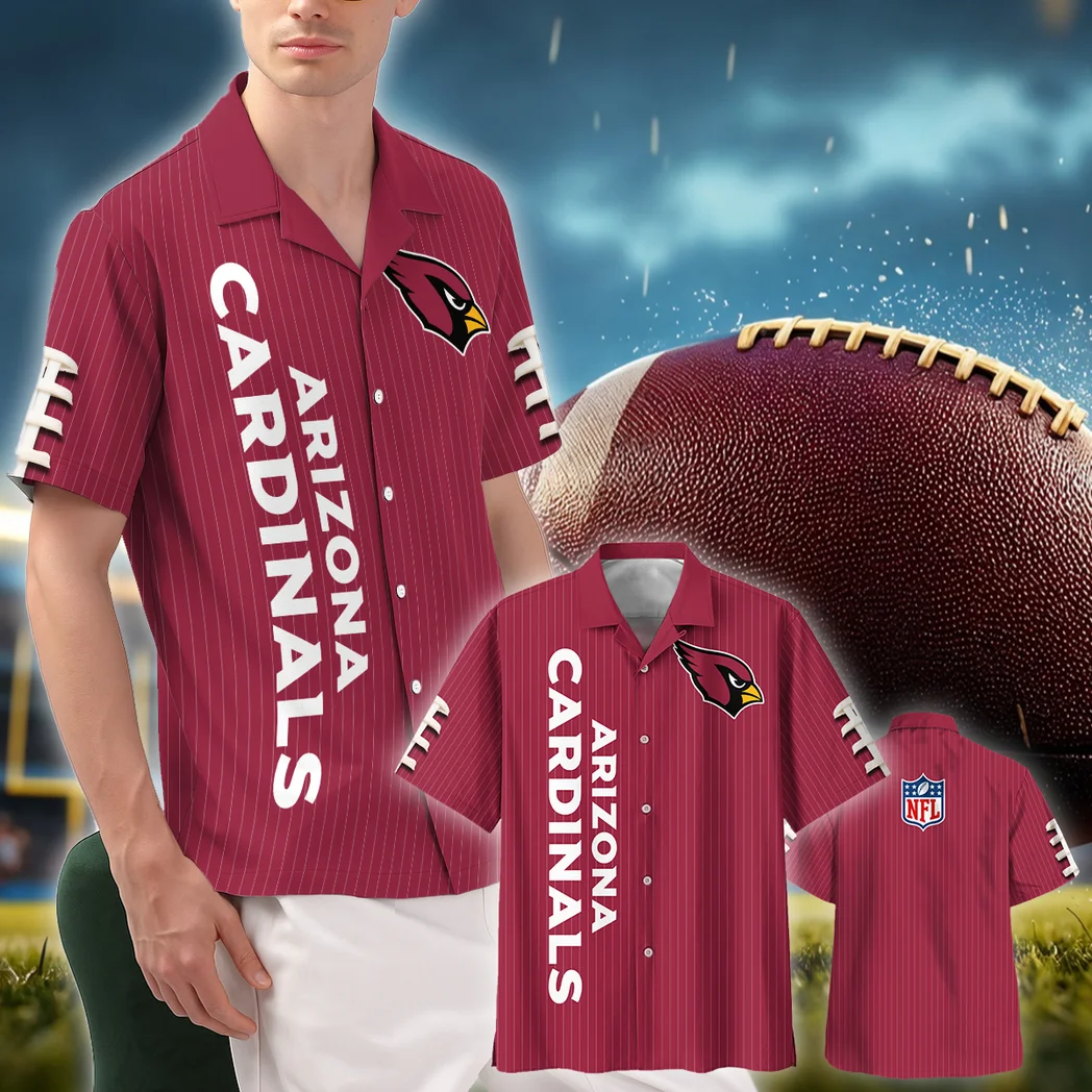 Arizona Cardinals Hawaiian Shirt, Celebration Spirit Button Shirt HVN1424AC