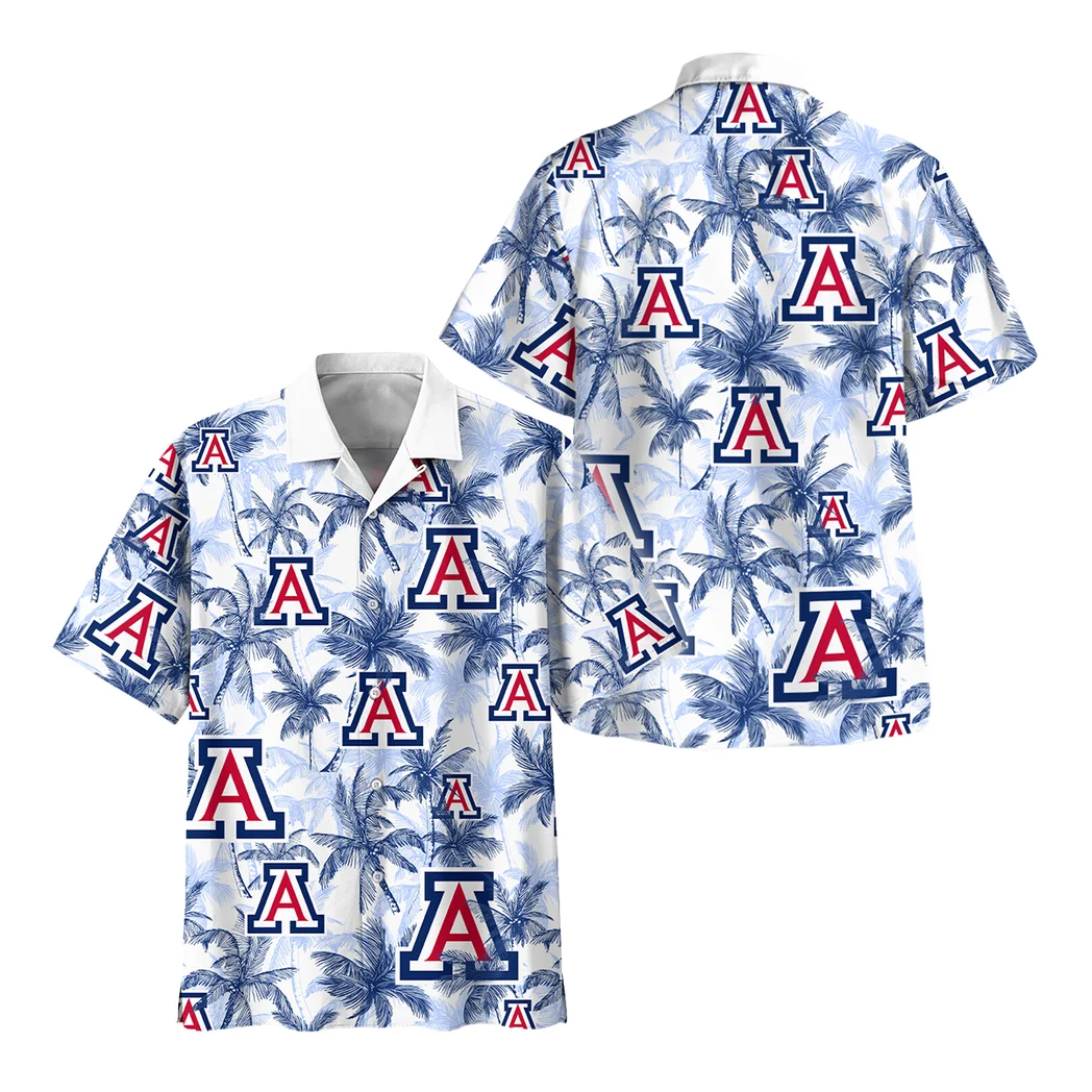 Arizona Wildcats Hawaiian Shirt Logo Print, Classic Fan Button Shirt HVN1468AW