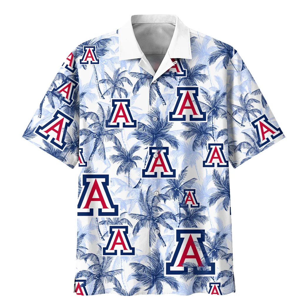 Arizona Wildcats Hawaiian Shirt Logo Print, Classic Fan Button Shirt HVN1468AW