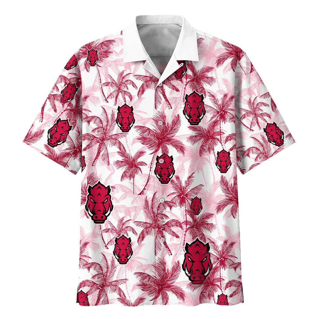 Arkansas Razorbacks Hawaiian Shirt Logo Print, Celebration Spirit Button Shirt HVN1468AR
