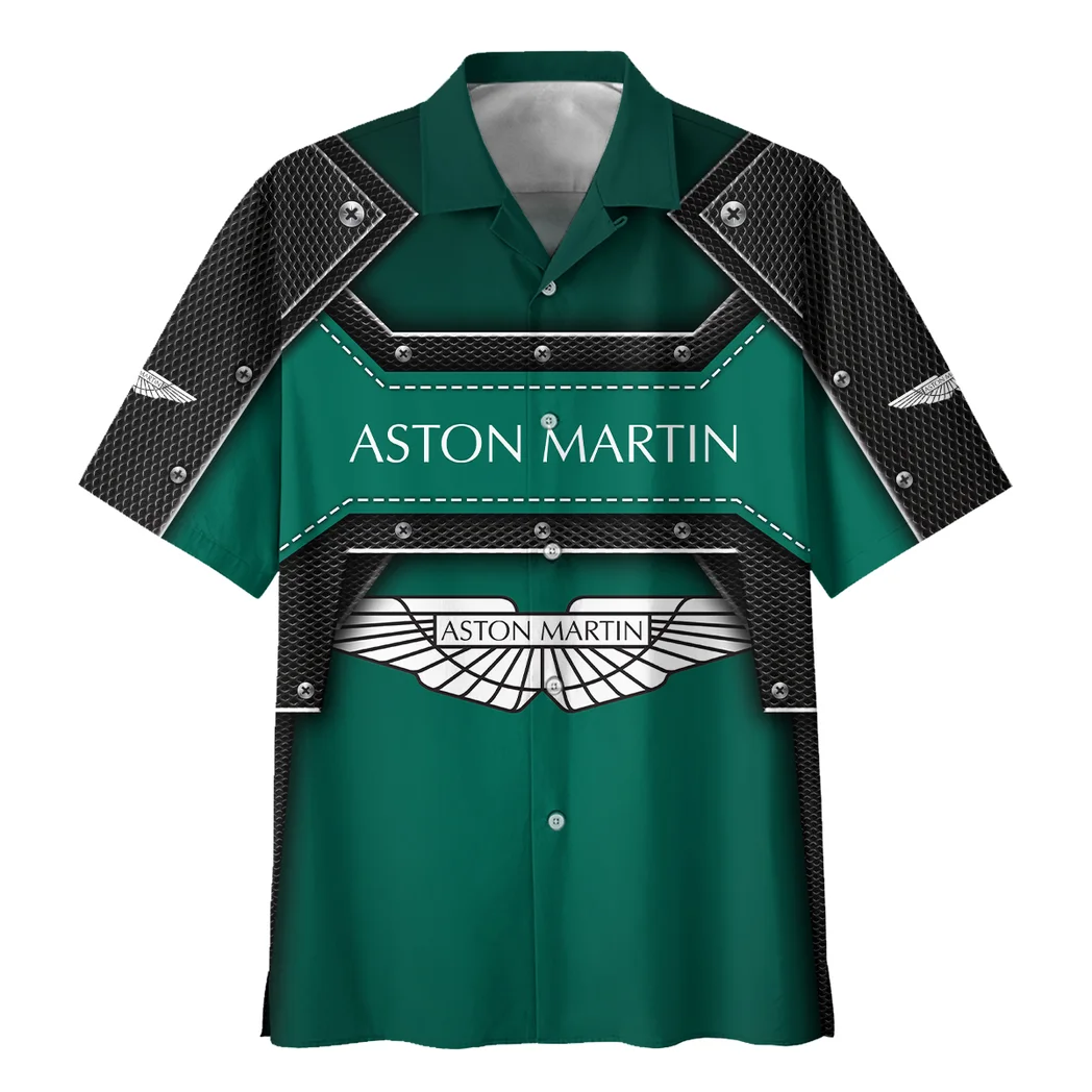 Aston Martin Hawaiian Shirt, Bold Driver Button Shirt HVN1401AM