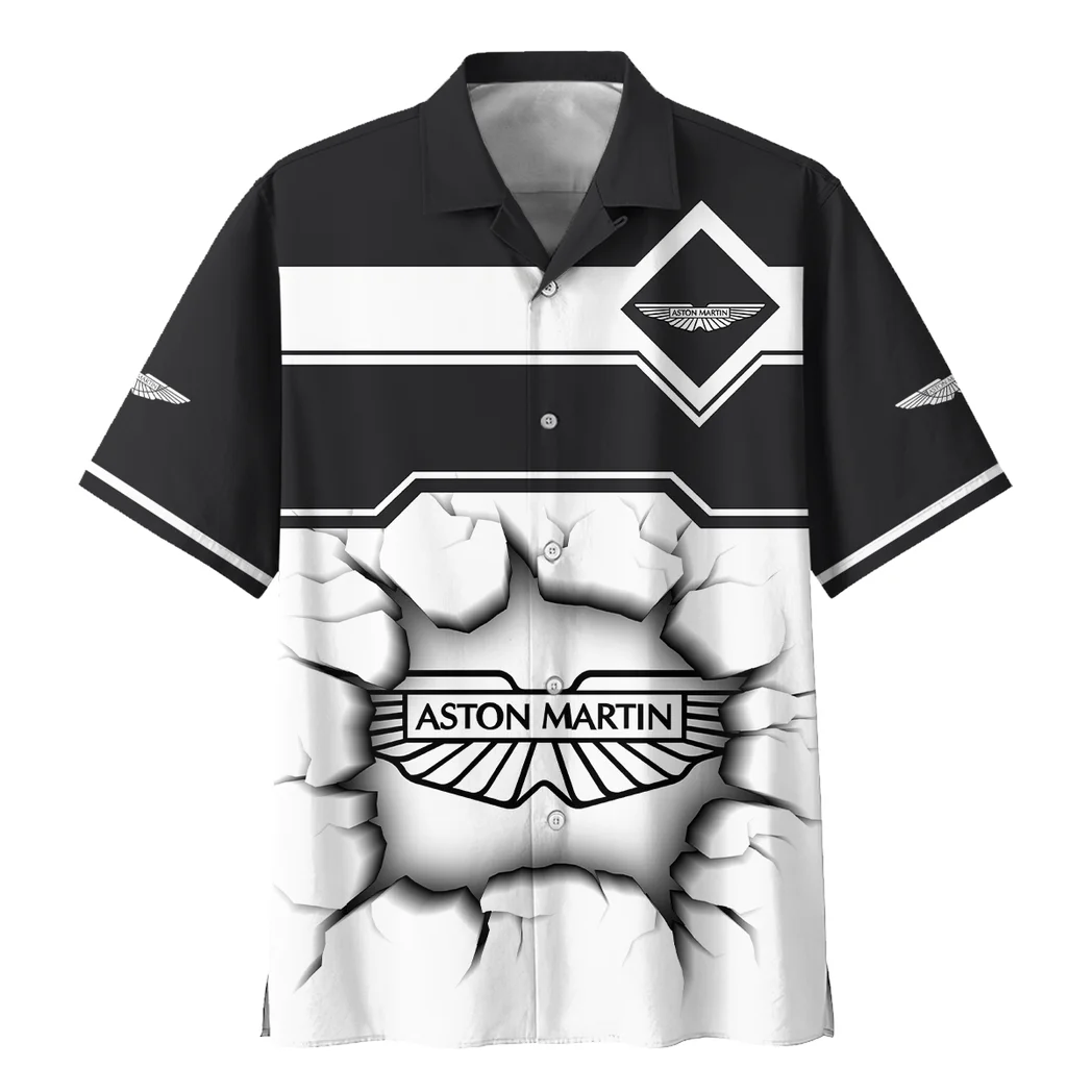 Aston Martin Hawaiian Shirt, Garage Life Button Shirt HVN1400AM