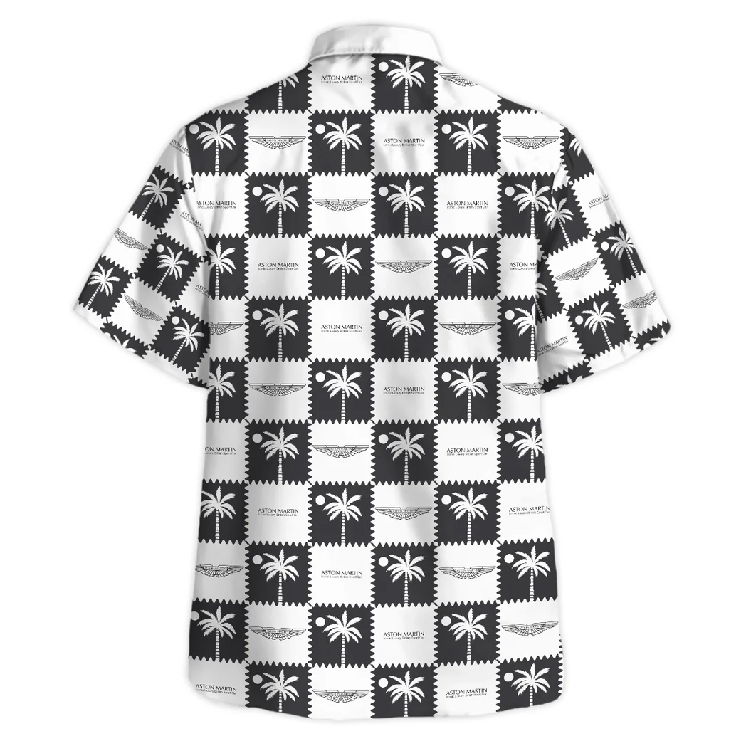 Aston Martin Hawaiian Shirt Logo Exclusive, Auto Fan Button Shirt HVN1540AM