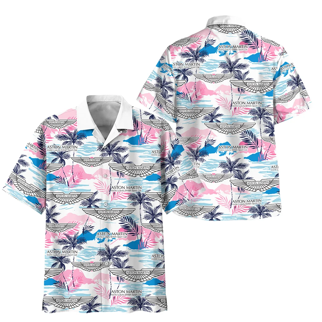 Aston Martin Hawaiian Shirt Logo Print, Custom Garage Button Shirt HVN1538AM