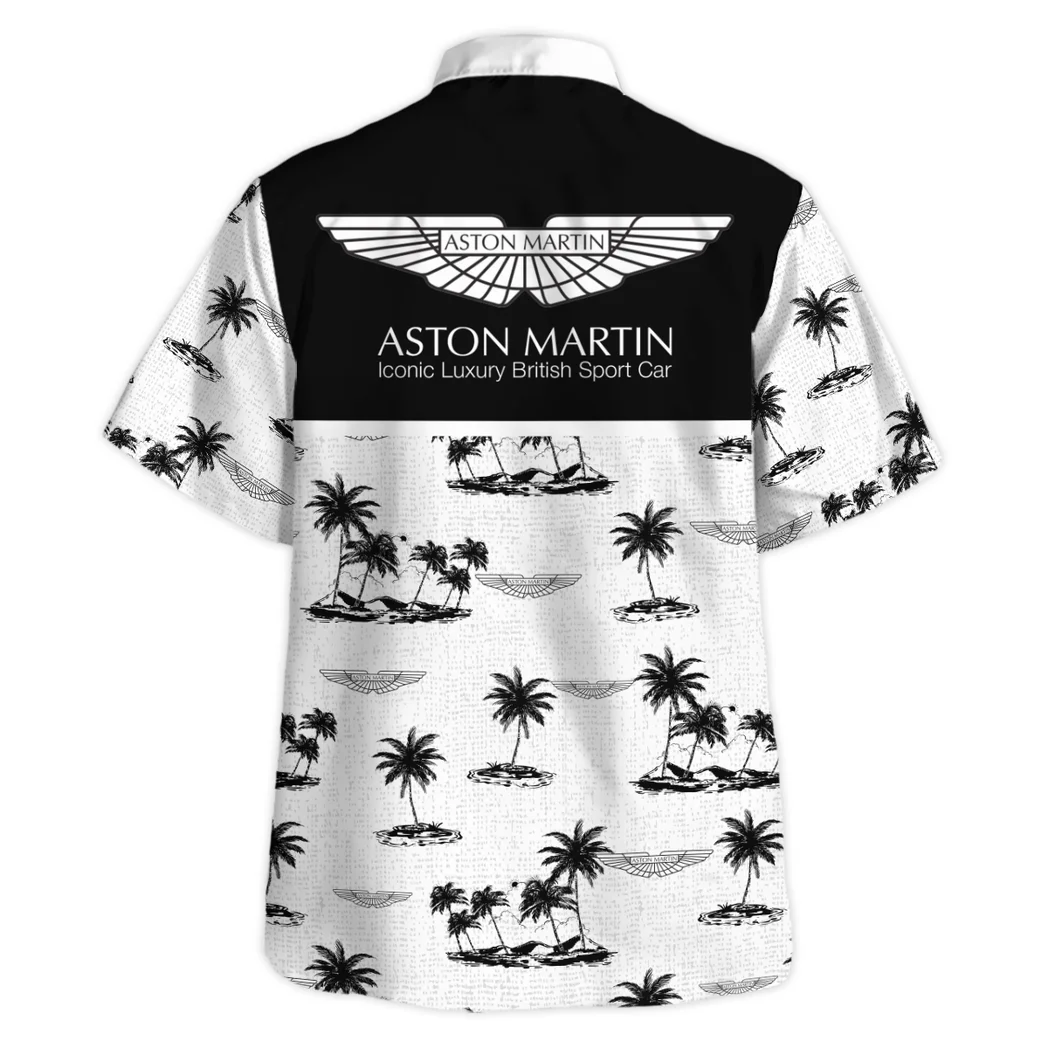Aston Martin Hawaiian Shirt Tropical Style, Performance Gear Button Shirt HVN1536AM