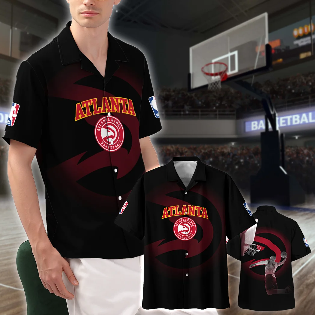 Atlanta Hawks Hawaiian Shirt, Classic Fan Button Shirt HVN1529AH