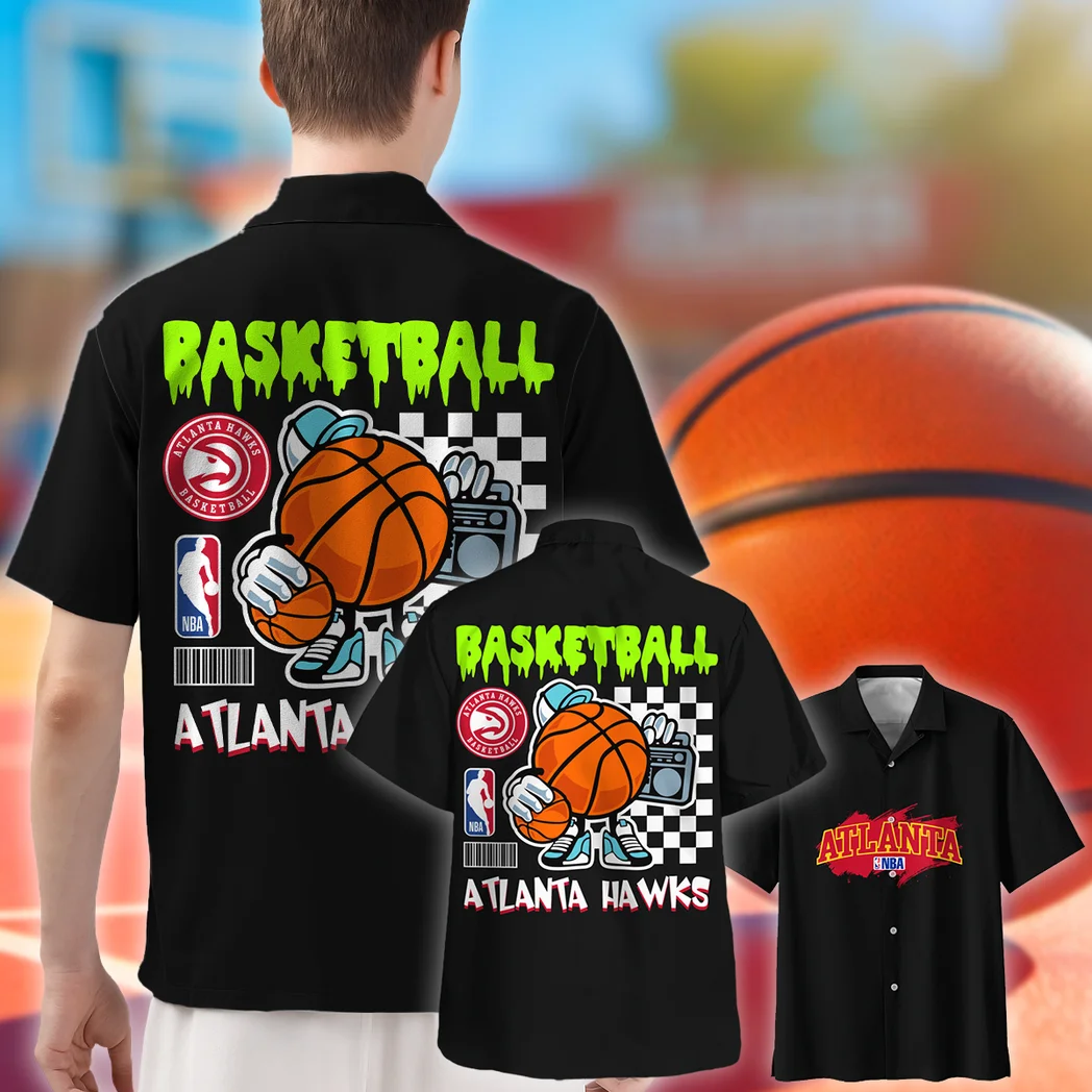 Atlanta Hawks Hawaiian Shirt Exclusive Logo, Loyal Fan Button Shirt HVN1531AH