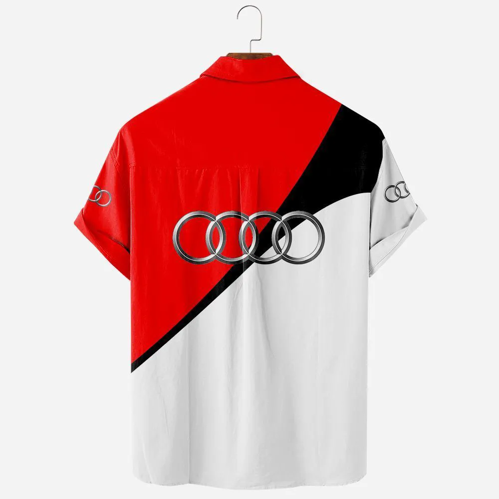 Audi Quattro Hawaiian Shirt, Drift-Ready Button Shirt CAR581022526309