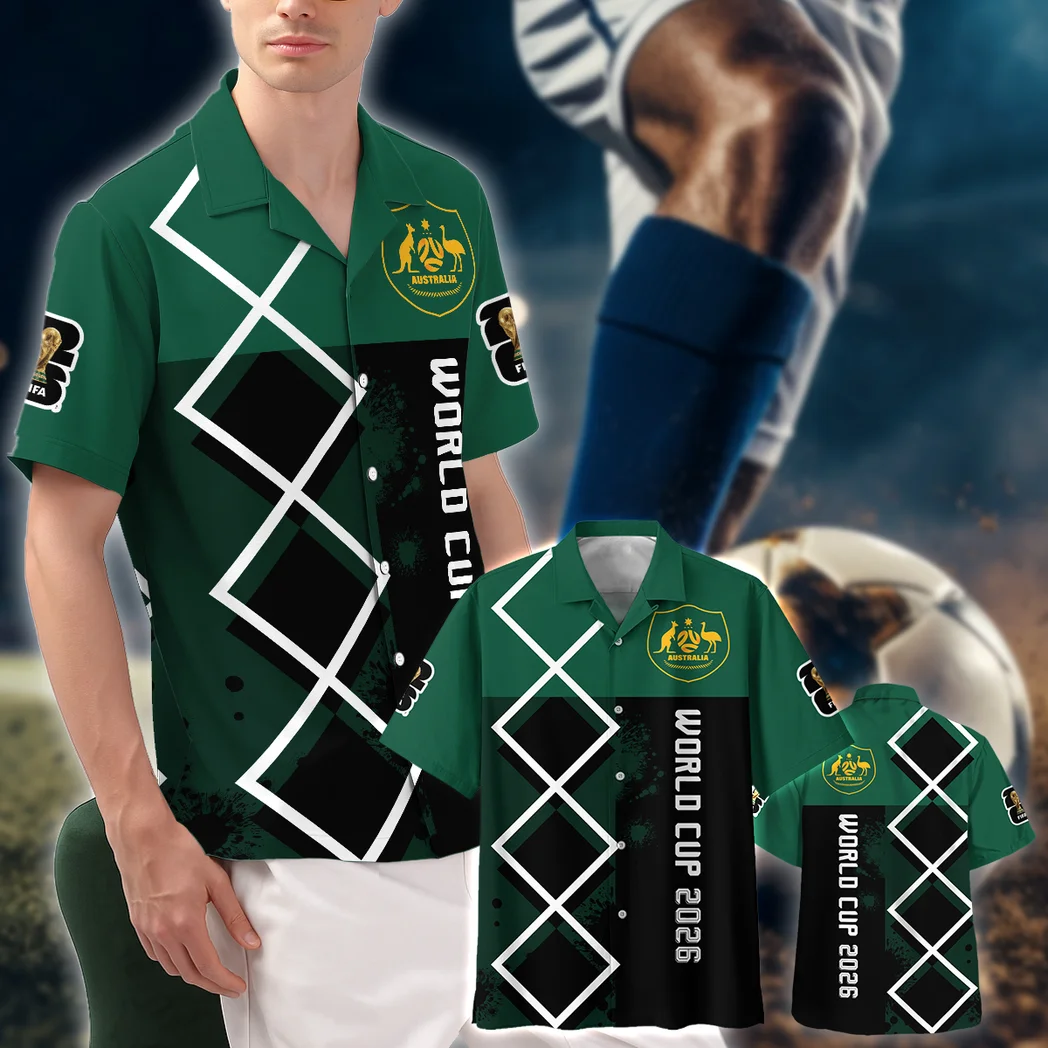 Australia Hawaiian Shirt FIFA World Cup 26 Limited Edition, Classic Fan Button Shirt HVN1589AU