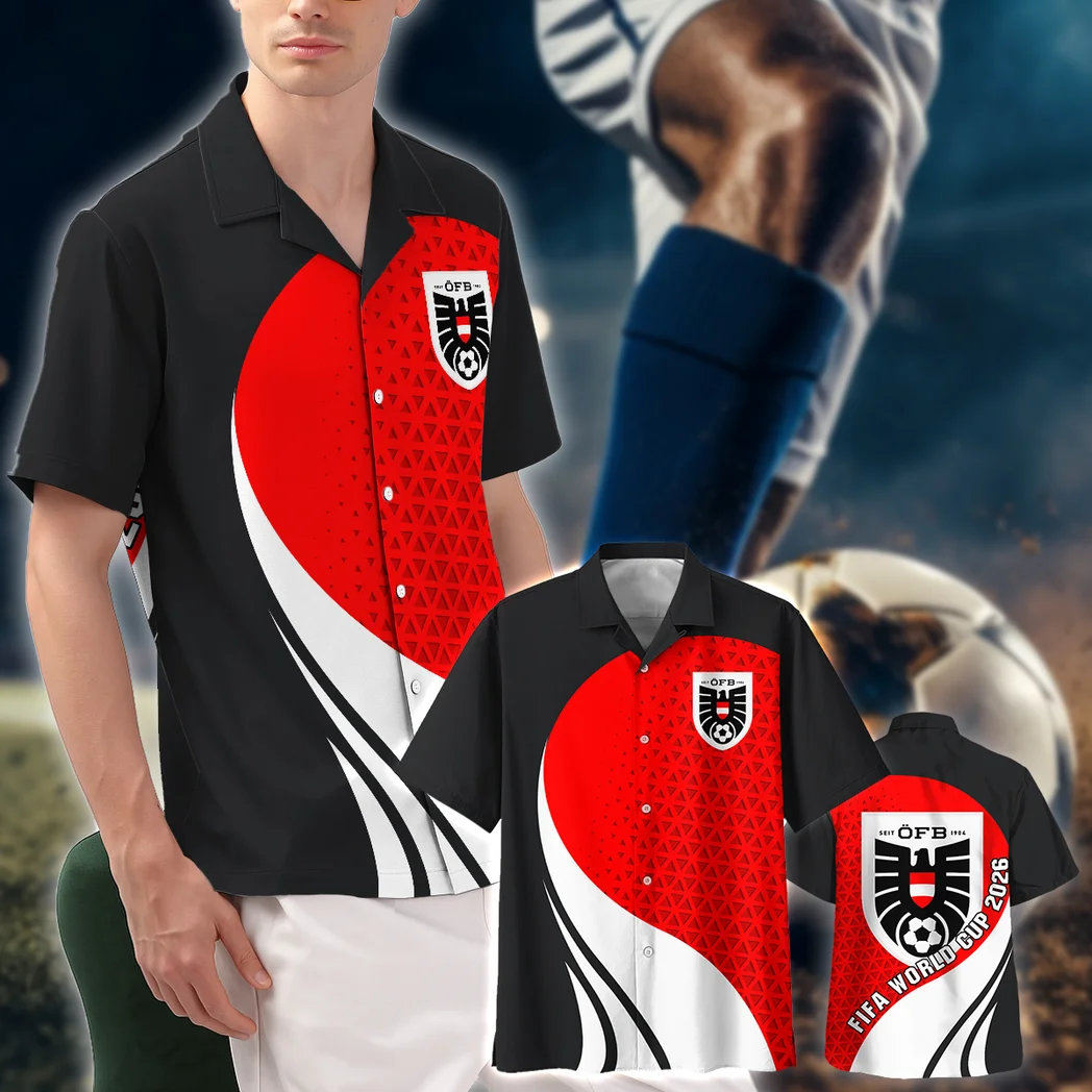 Austria Hawaiian Shirt FIFA World Cup 26 Limited Edition, Everyday Spirit Button Shirt HVN1583AS