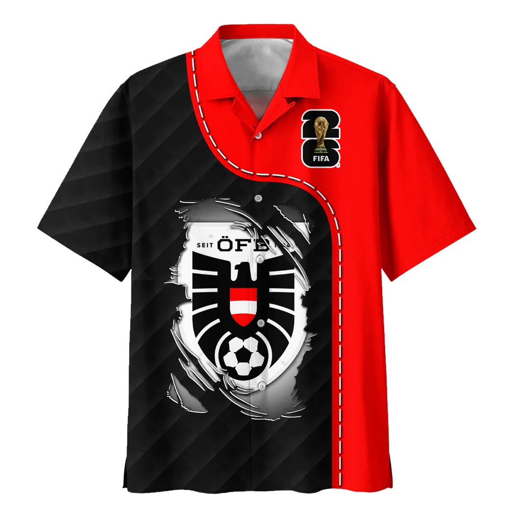 Austria Hawaiian Shirt FIFA World Cup 26 Limited Edition, Stadium Energy Button Shirt HVN1584AS
