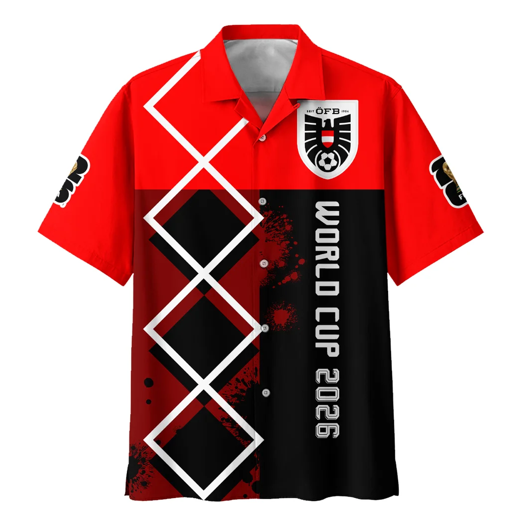 Austria Hawaiian Shirt FIFA World Cup 26 Limited Edition, True Supporter Button Shirt HVN1589AS