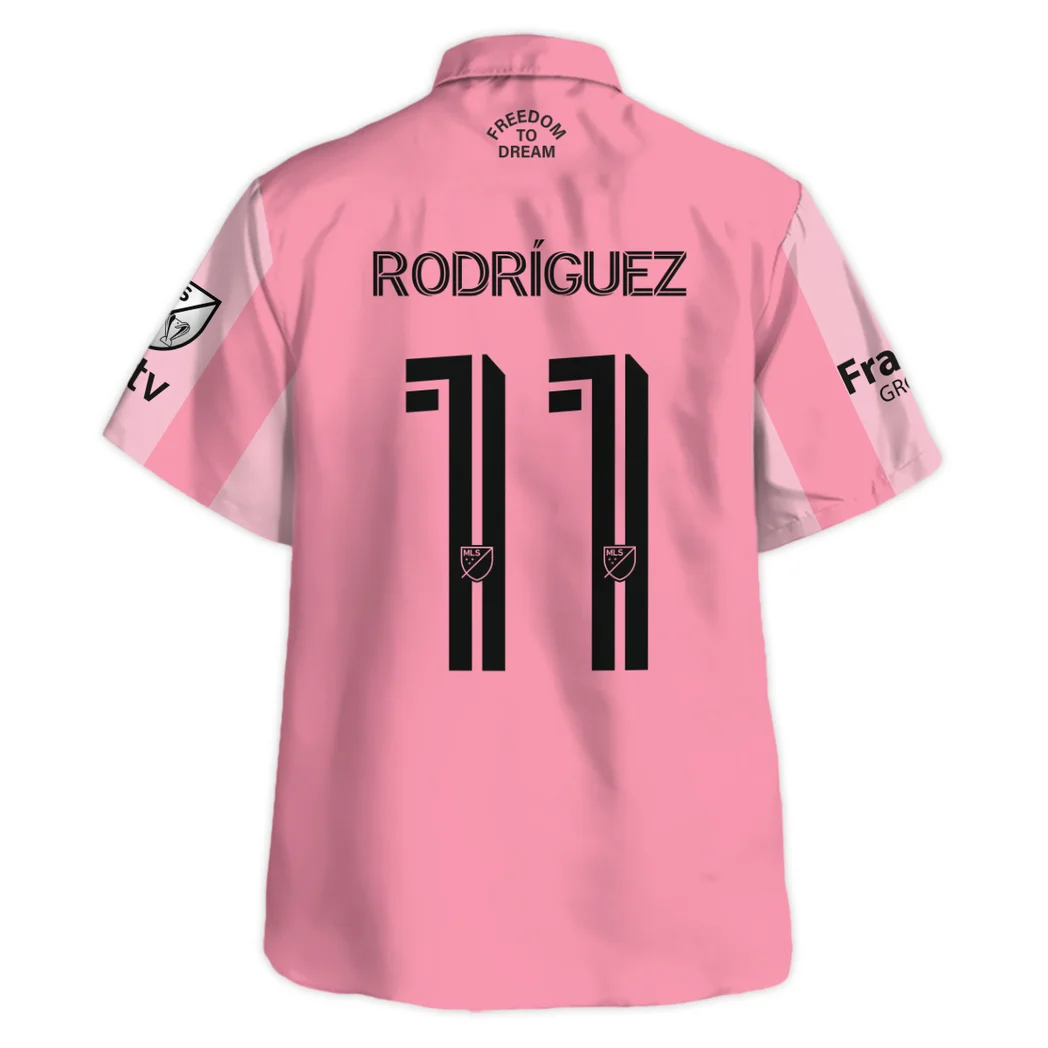 Baltasar Rodriguez Inter Miami Hawaiian Shirt Champions MLS 2025, Celebration Style Button Shirt HVN1419BR