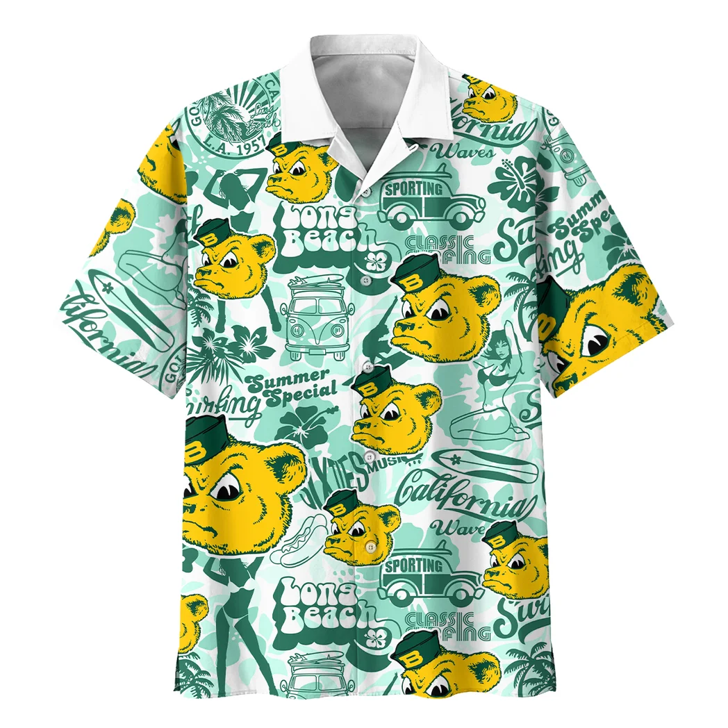 Baylor Bears Hawaiian Shirt Logo Print, Loyal Fan Button Shirt HVN1467BB